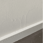 Paint runs Paint runs on wall