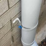 Downpipes not attached Downpipes not attached