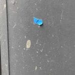 Mortar on render cladding Mortar marks on render