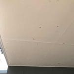 Repaint ceiling Ceiling paint to poor standard