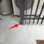 Seal posts at base Posts not sealed at base